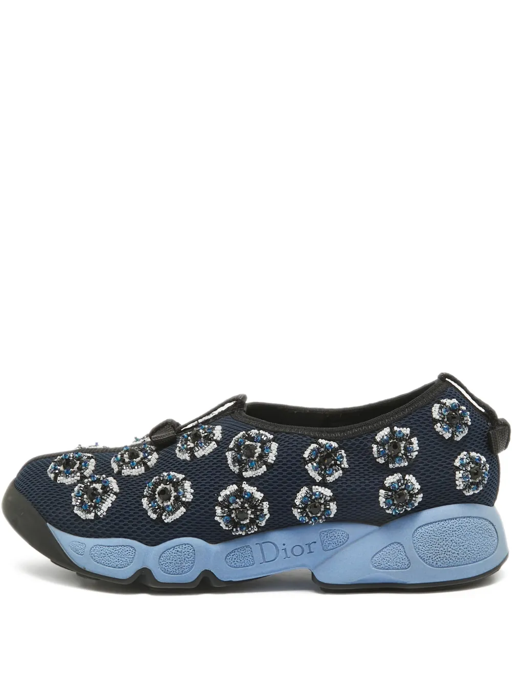 Christian Dior Pre-Owned Fusion スリッポンスニーカー - ブルー Christian Dior Pre-Owned Fusion スリッポンスニーカー - ブルー