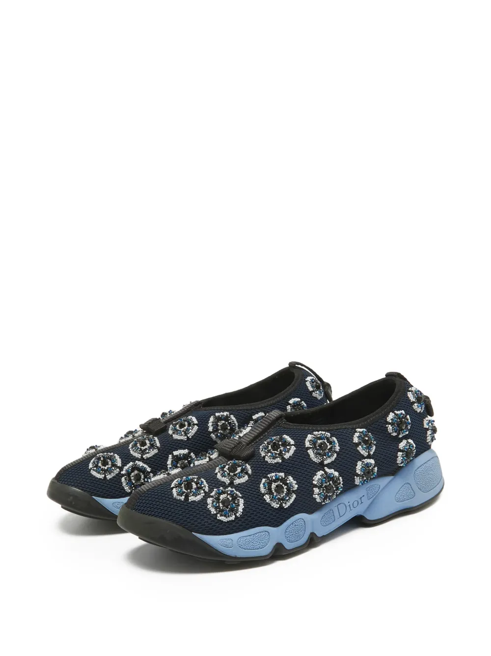 Christian Dior Pre-Owned Fusion slip-on sneakers - Blauw