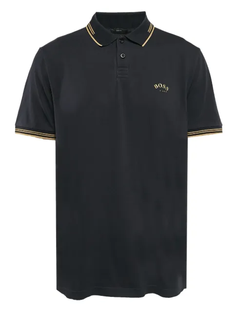 BOSS pre-owned contrasting-detailing polo shirt