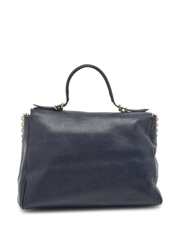 Carolina Herrera Vintage Minuetto Leather Tote Bag FARFETCH UK