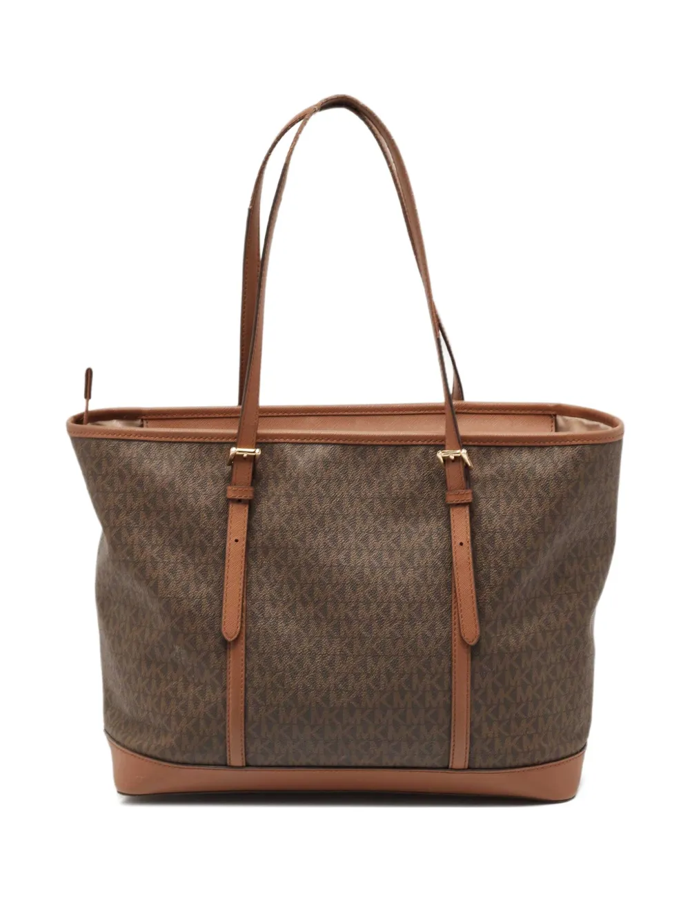 Michael Kors Vintage Jet Set レザー ハンドバッグ - ブラウン Michael Kors Vintage Jet Set レザー ハンドバッグ - ブラウン