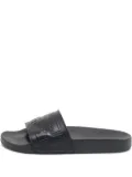 Givenchy Pre-Owned embossed leather slides - Black