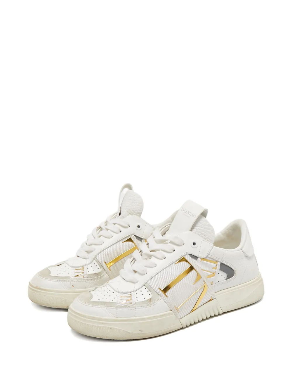 Valentino Garavani Pre-Owned VL7N leather logo sneakers | Image 2
