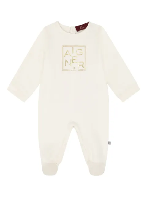 Aigner Kids logo-print babygrow