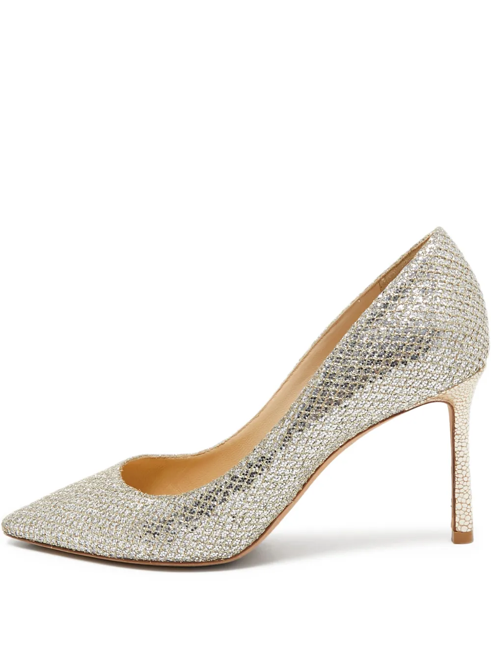 Jimmy Choo Pre-Owned zapatillas Romy con tacón de 80mm | plateado | Image 1