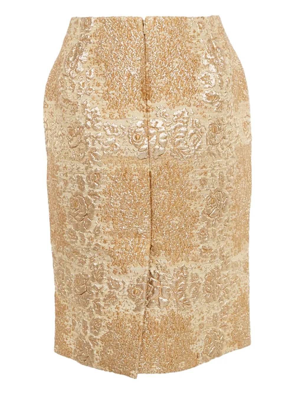 Valentino Garavani Pre-Owned lace-overlay silk skirt | Image 2