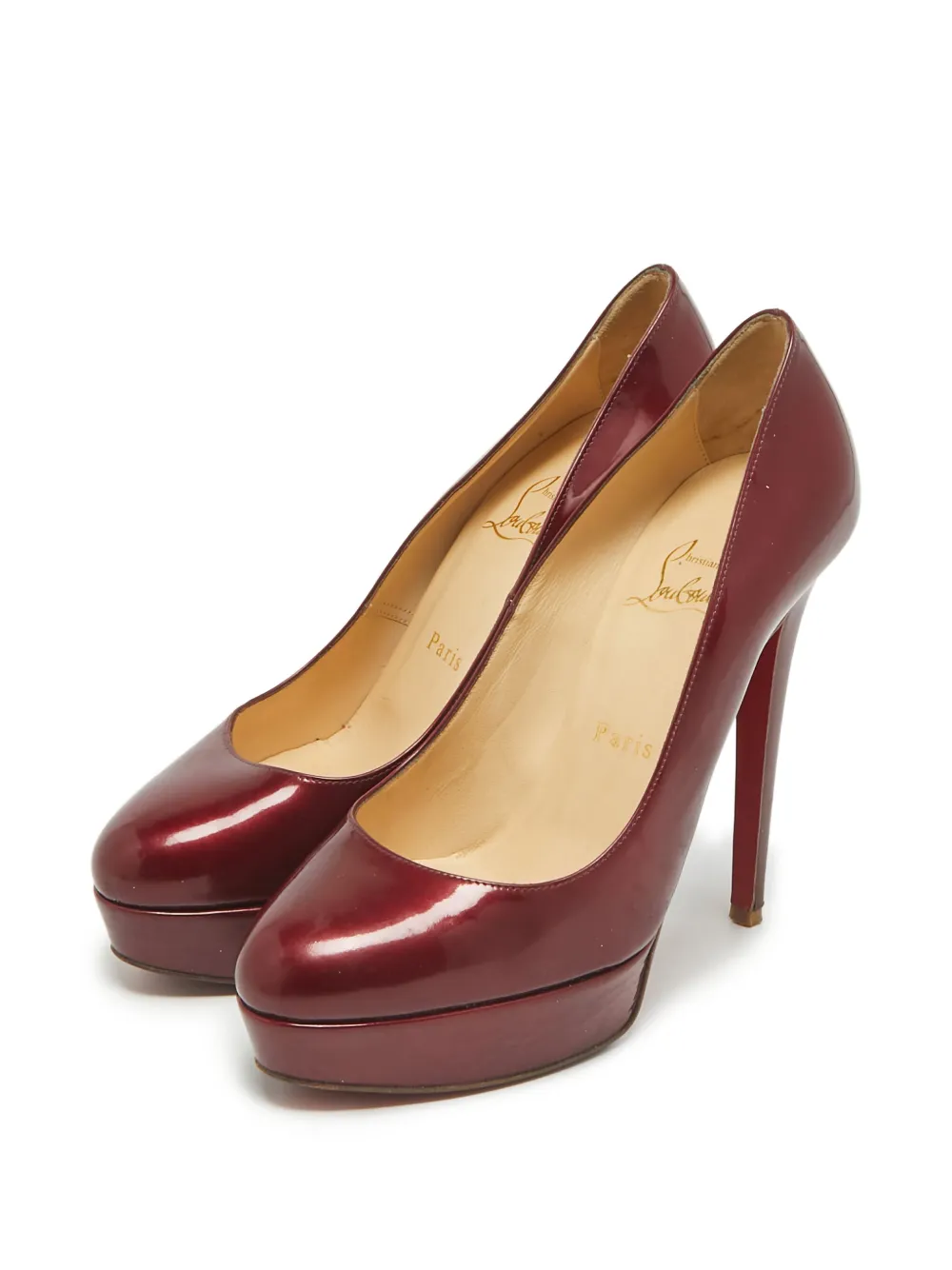 Christian Louboutin Pre-Owned 110mm lakleren pumps - Rood