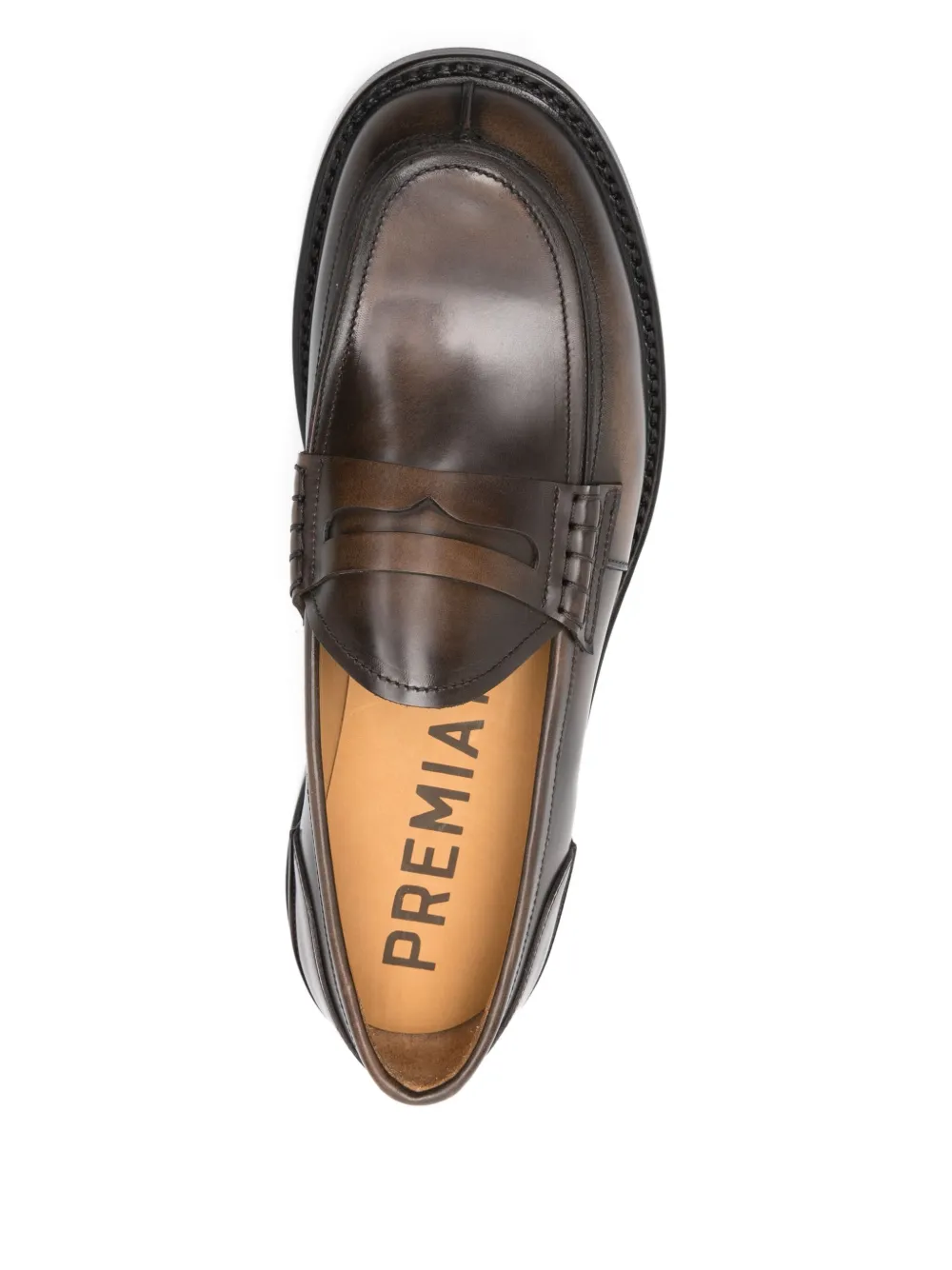 Premiata penny leather loafers Brown