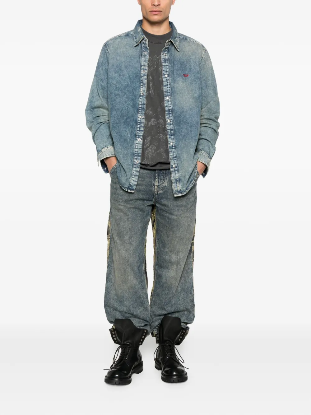 Diesel Denim overhemd - Blauw