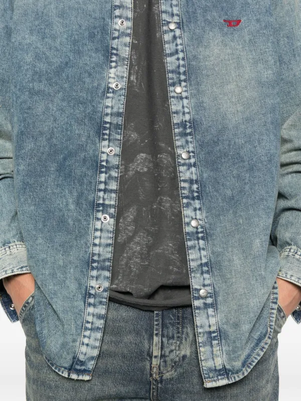 DIESEL ディーゼル デニムシャツ Diesel ボタン デニムシャツ | ブルー | FARFETCH JP