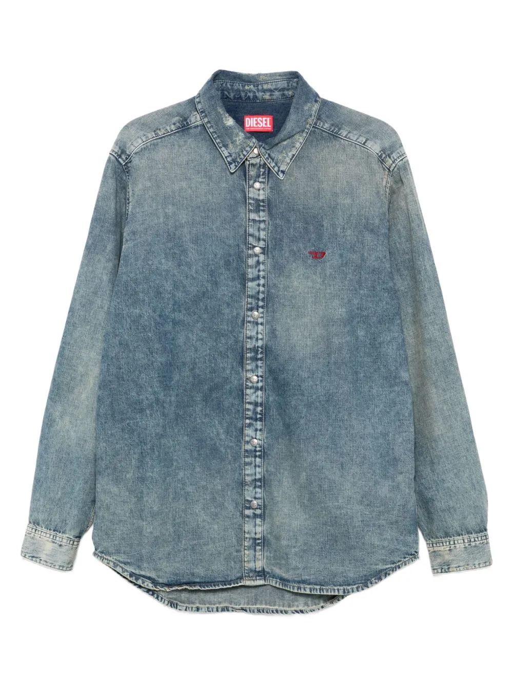 button-down denim shirt