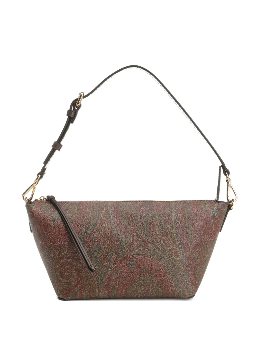 ETRO Schoudertas met paisley-print Bruin