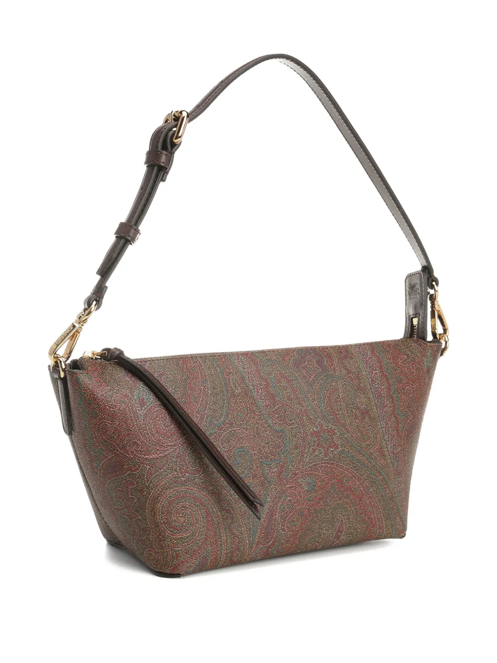 ETRO Schoudertas met paisley-print Bruin