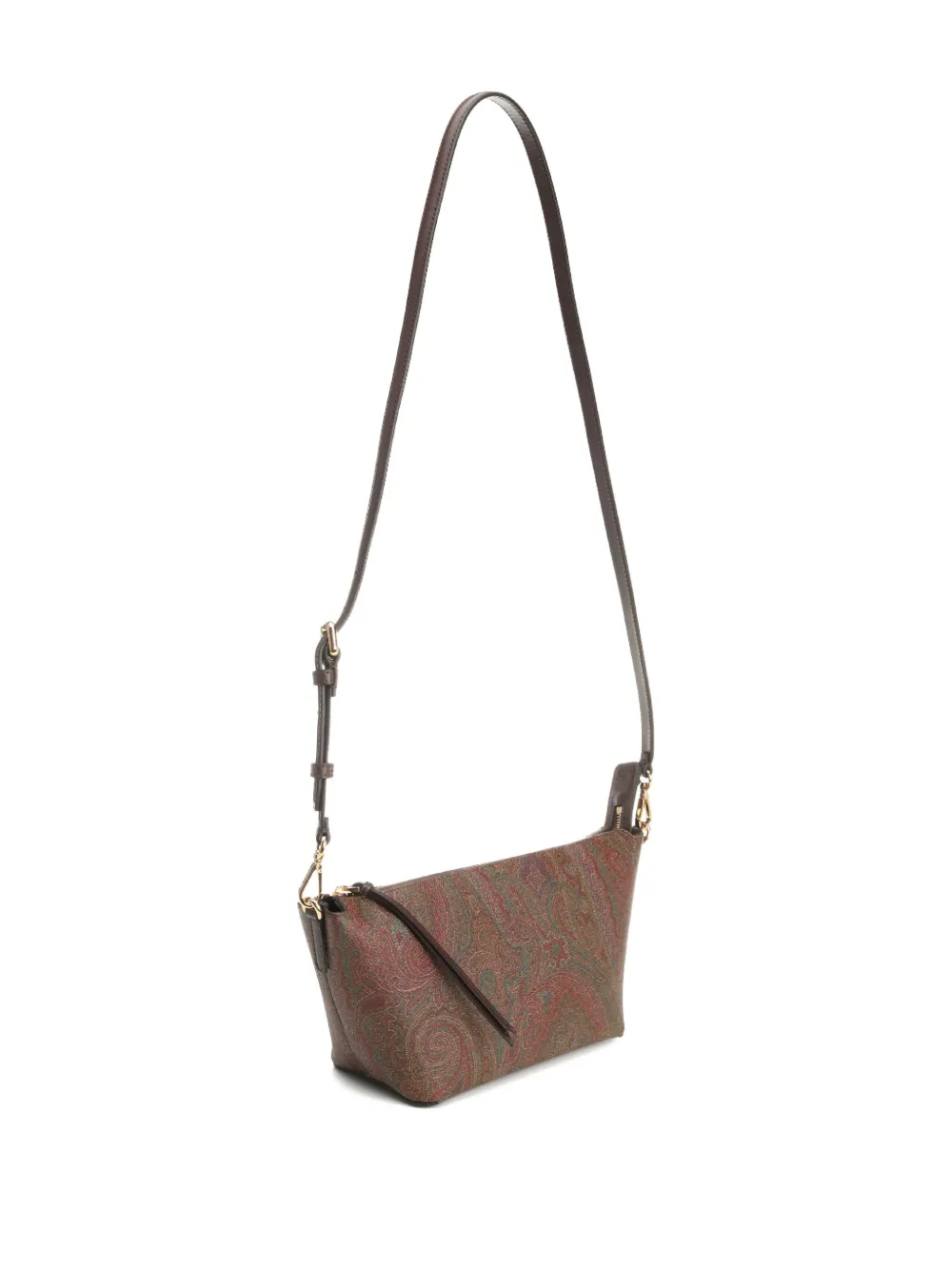 ETRO Schoudertas met paisley-print Bruin