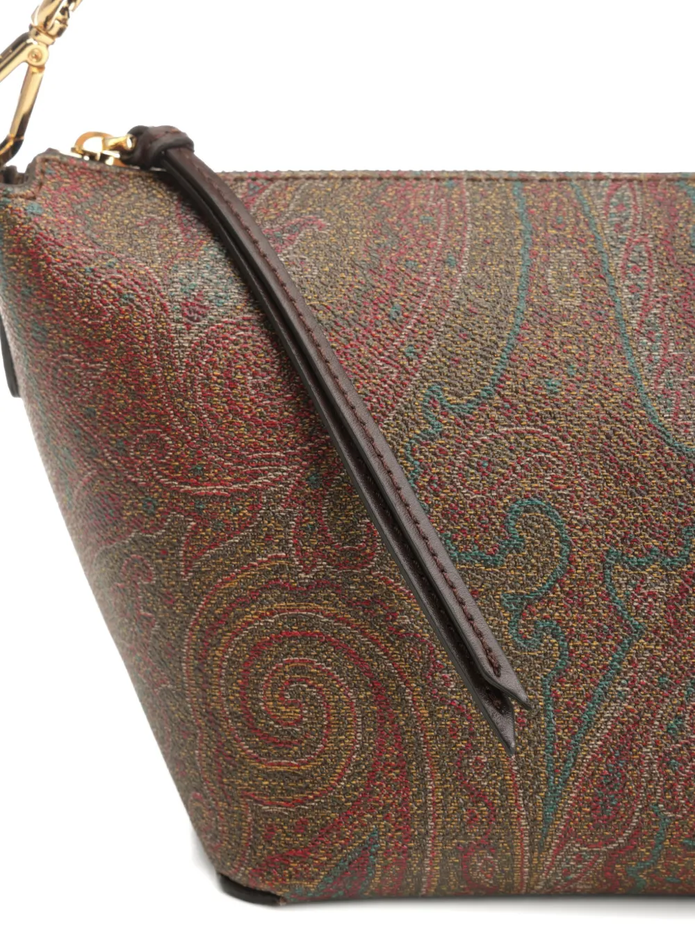 ETRO Schoudertas met paisley-print Bruin