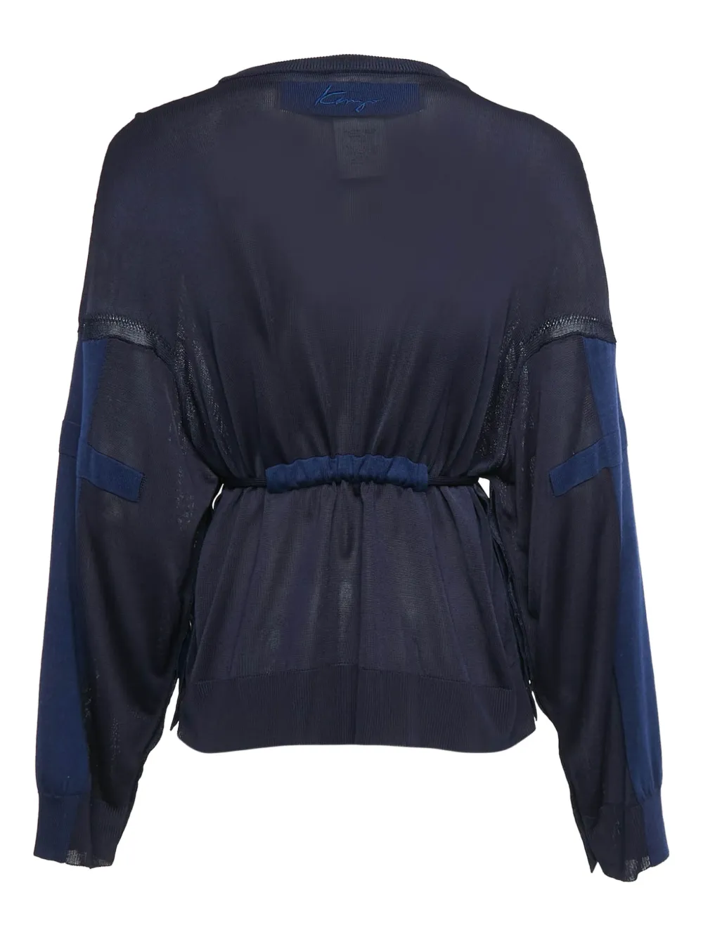 Kenzo Pre-Owned drawstring sheer sweatshirt | Image 2