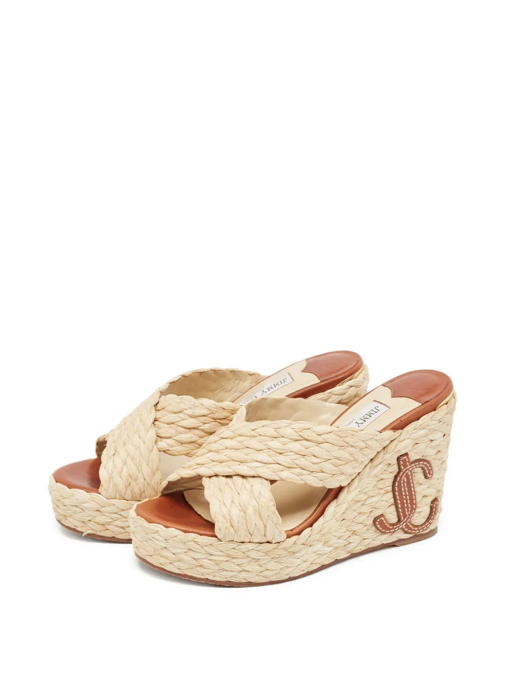 Jimmy Choo Pre-Owned 110mm Dovina wedge sandals | Image 2