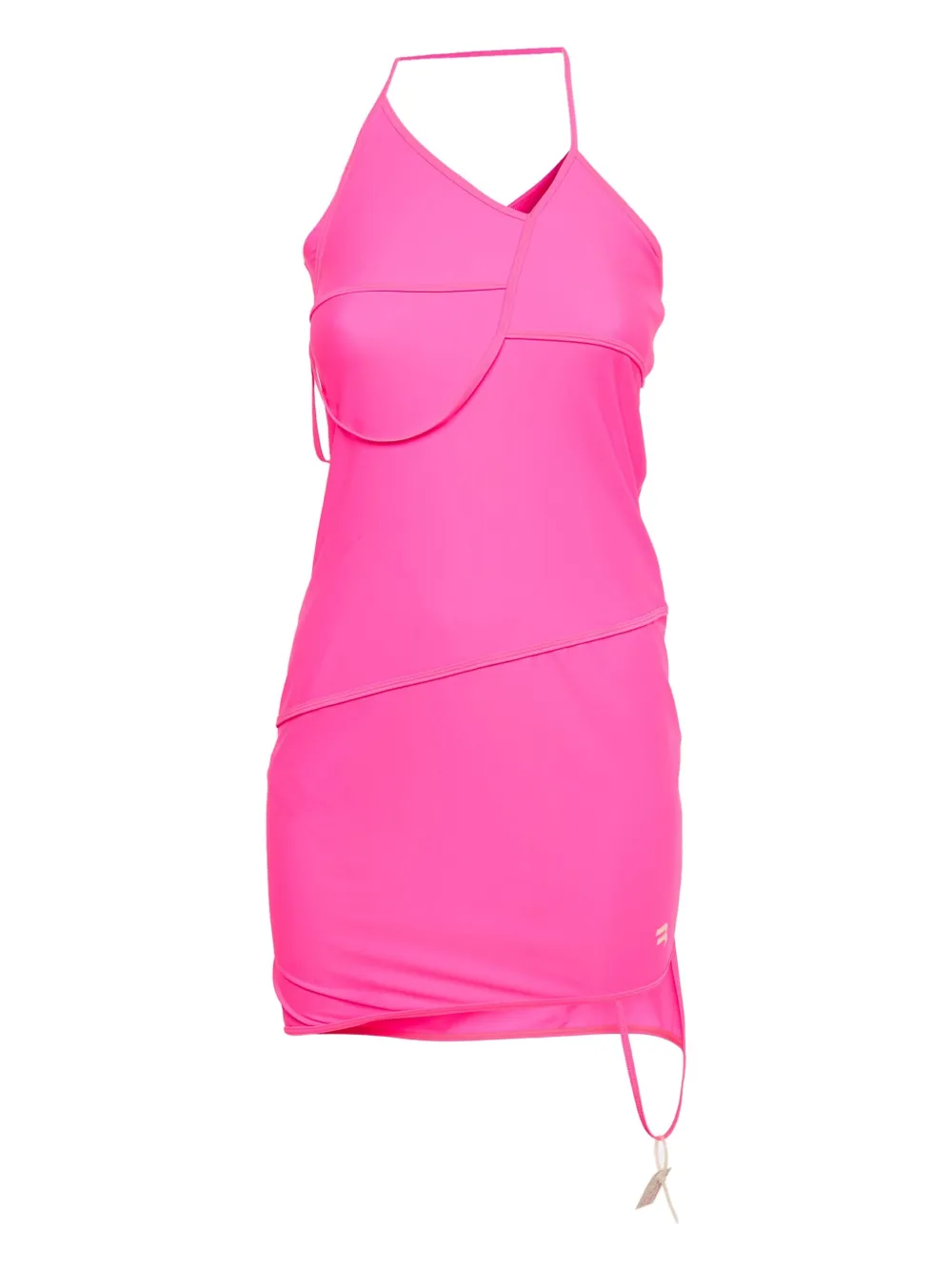 Balenciaga Pre-Owned asymmetric strap mini dress | Pink | Image 1