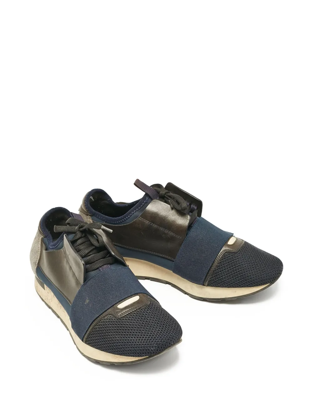 Balenciaga Pre-Owned mesh-panelled lace-up sneakers | Image 2