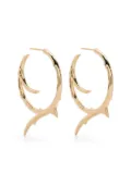 Shaun Leane large Rose Thorn hoop earrings - Gold