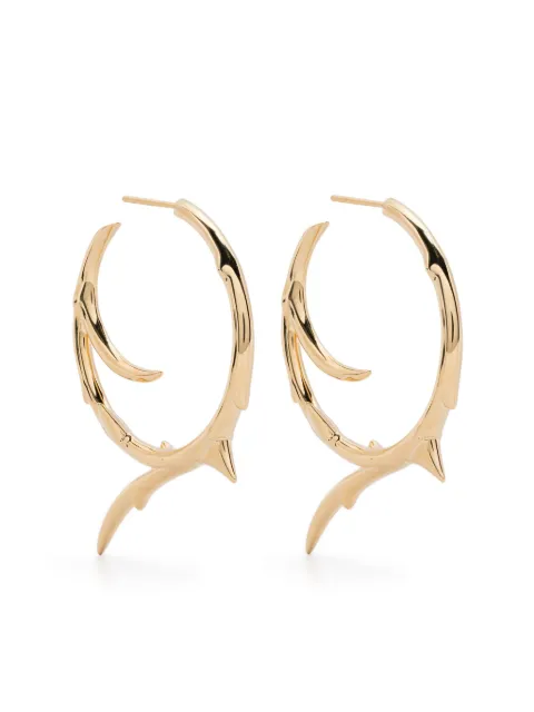 Shaun Leane large Rose Thorn hoop earrings