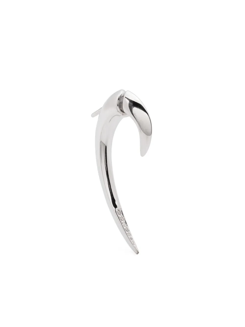 Shaun Leane Hook Diamond Single Earring In Metallic