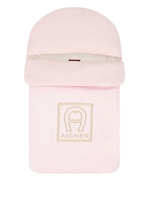 Aigner Kids logo-embroidered sleeping bag