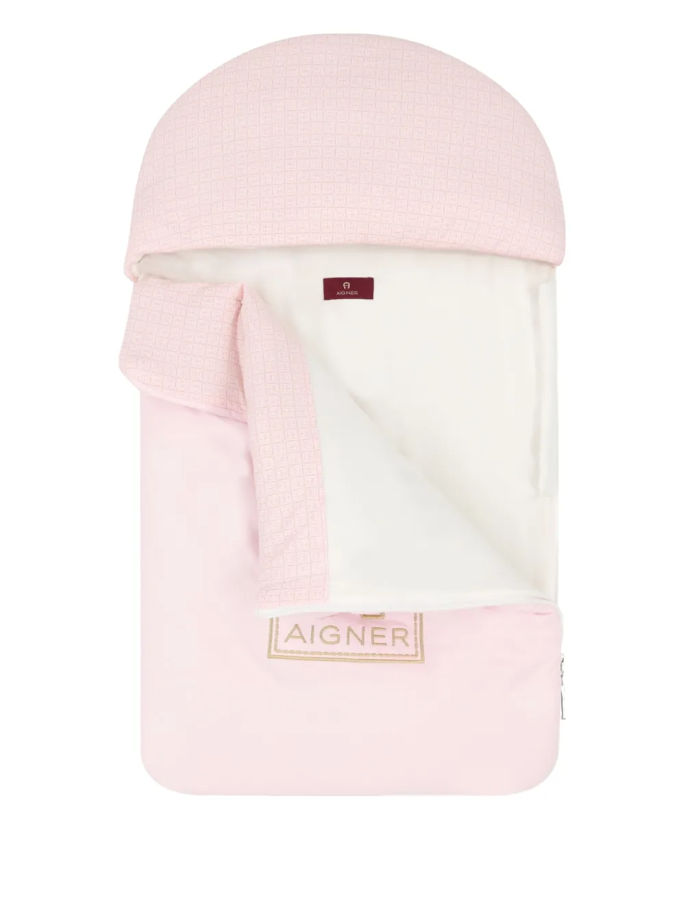 Aigner Kids Gewatteerde slaapzak met capuchon Roze