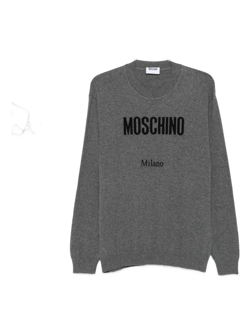 Moschino logo-print sweater Grijs