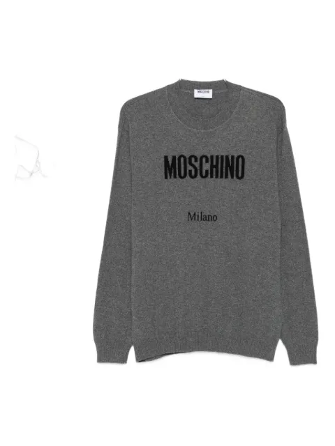 Moschino logo-print sweater