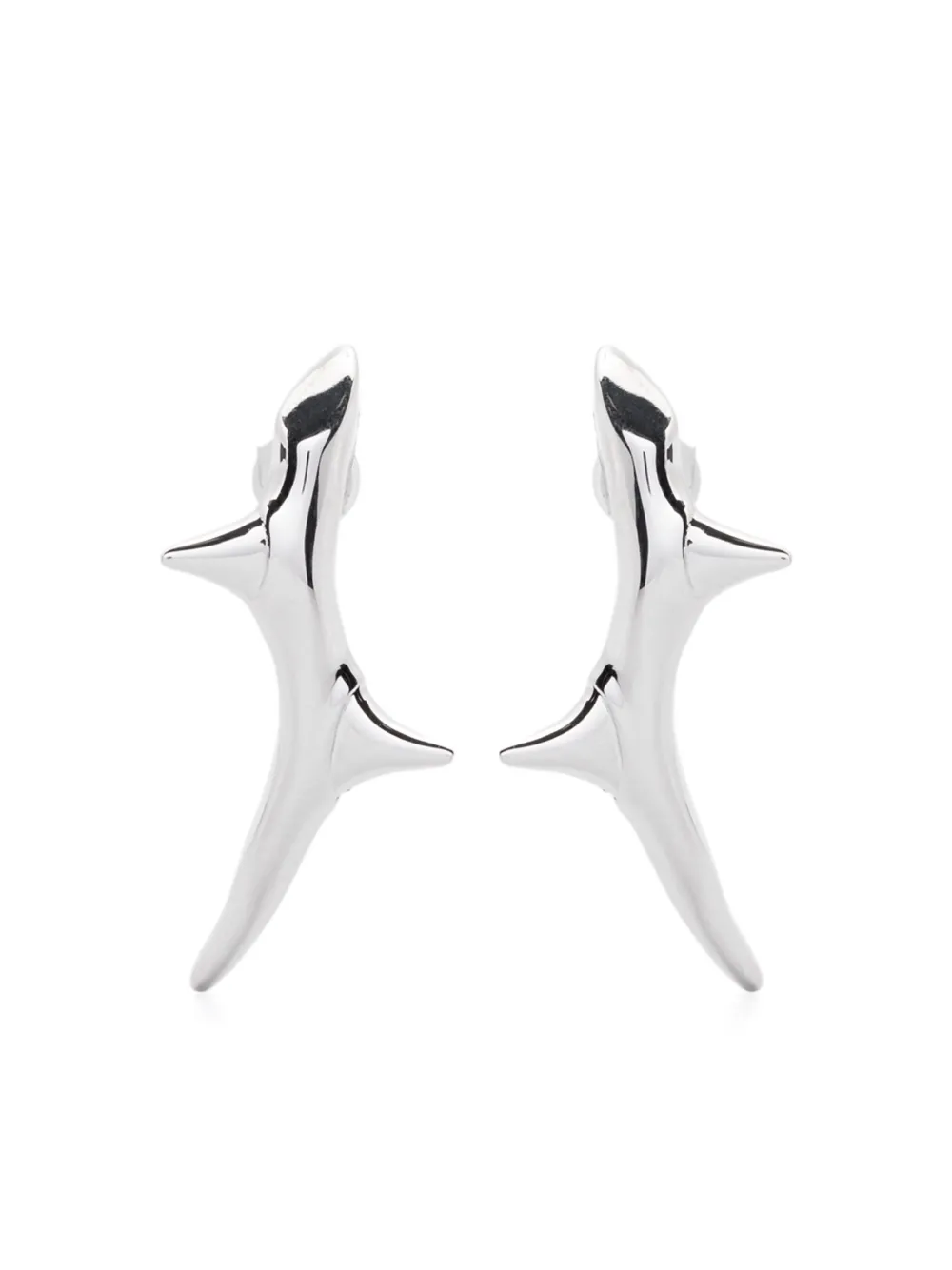 Shaun Leane Rose Thorn Climber earrings - シルバートーン Shaun Leane Rose Thorn Climber earrings - シルバートーン