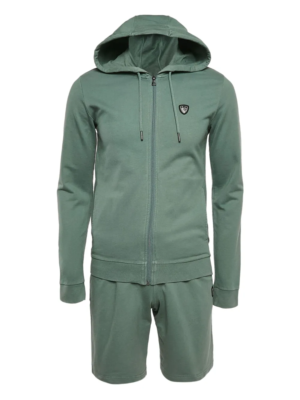 Emporio Armani Pre-Owned hooded zip-up tracksuit | Green | Image 1
