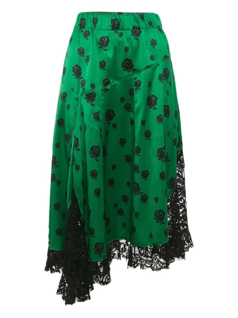 Kenzo Pre-Owned falda midi de seda