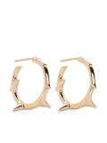 Shaun Leane small Rose Thorn hoop earrings - Gold