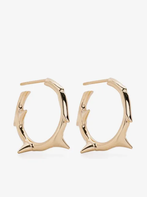 Shaun Leane small Rose Thorn hoop earrings