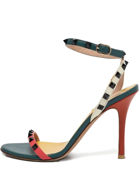 Valentino Garavani Pre-Owned 105mm Rockstud leather sandals