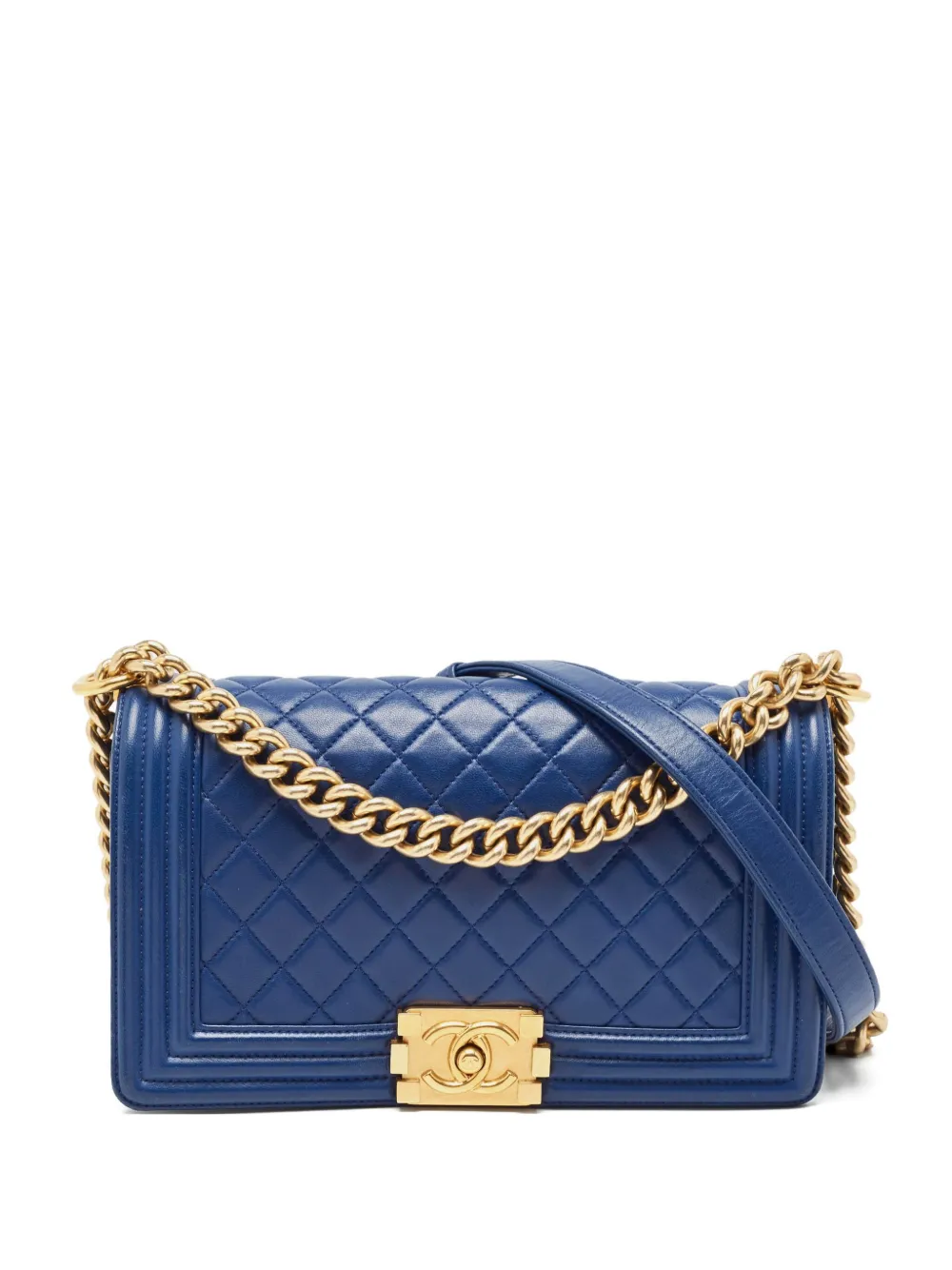 CHANEL Pre-Owned 2011 ボーイ フラップ ショルダーバッグ - ブルー CHANEL Pre-Owned 2011 ボーイ フラップ ショルダーバッグ - ブルー