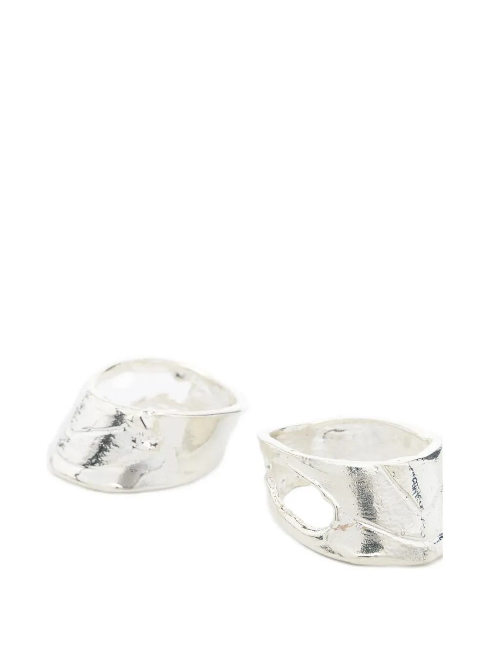  Alighieri Silver Leaf Napkin Rings 
