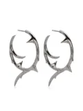 Shaun Leane large Rose Thorn hoop earrings - Silver