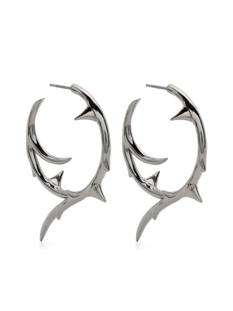Shaun Leane large Rose Thorn hoop earrings