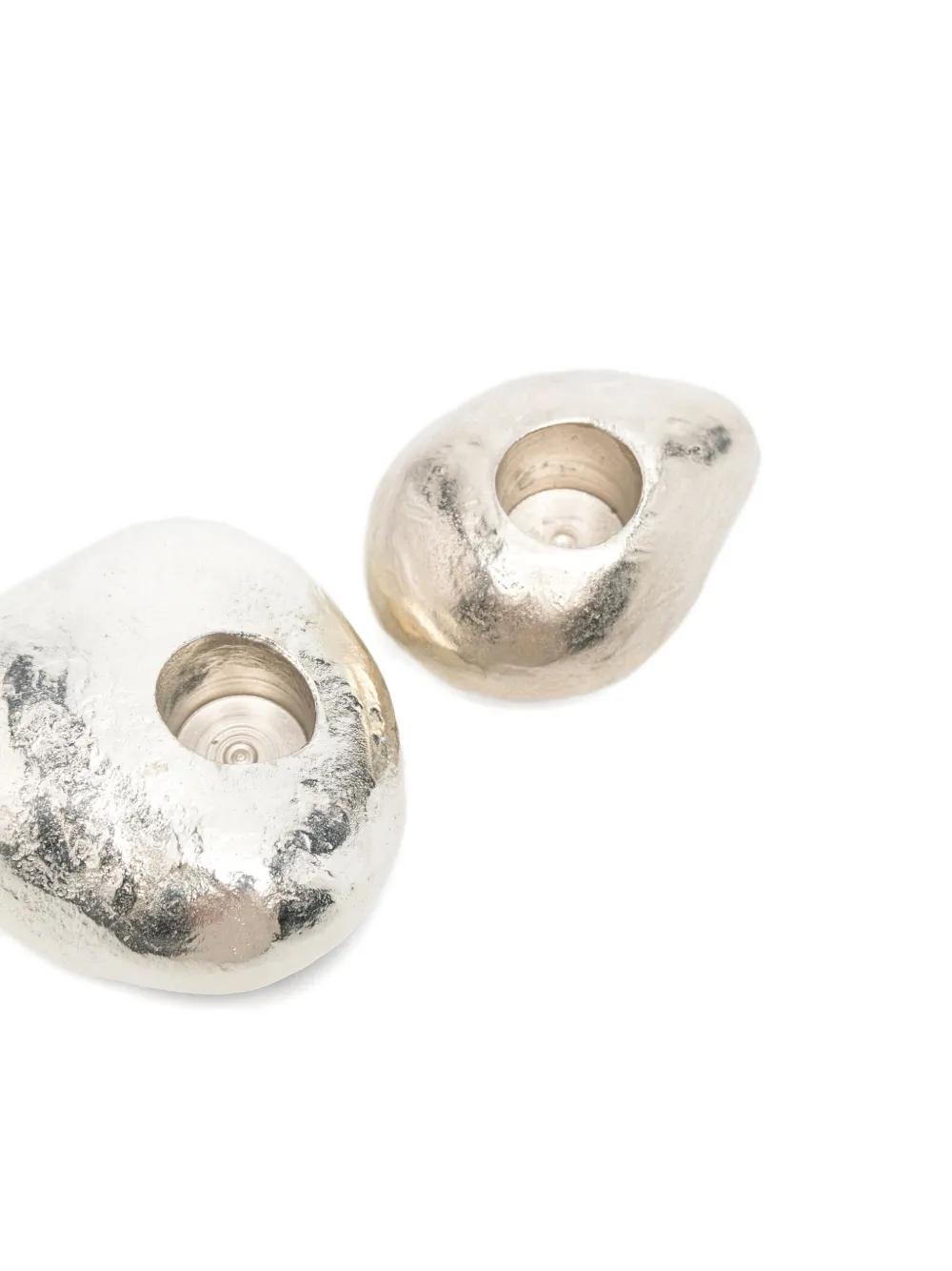 Alighieri pebble candlesticks - Zilver