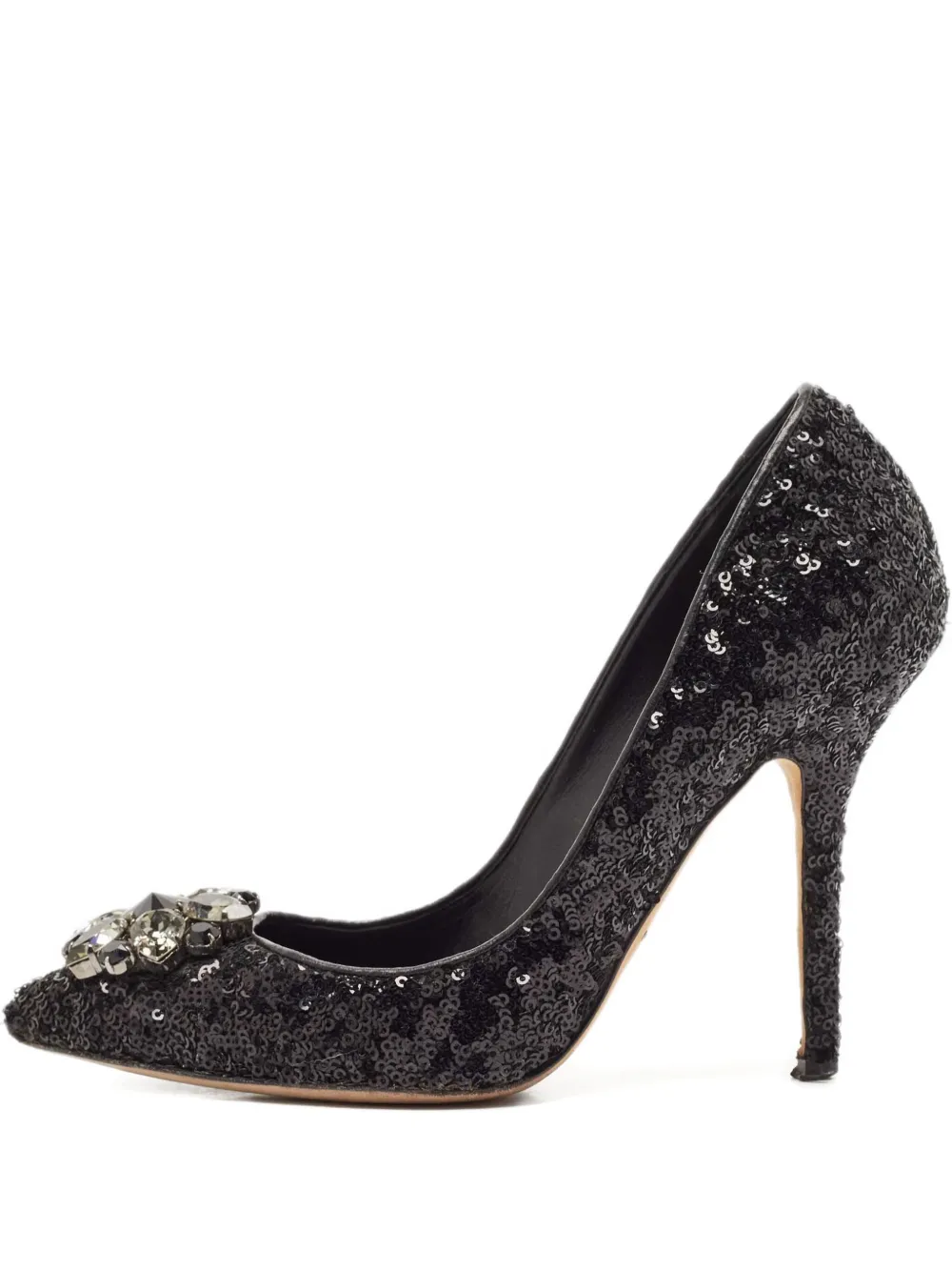 Dolce & Gabbana Pre-Owned 105mm sequin-embellished pumps | Black | Image 1