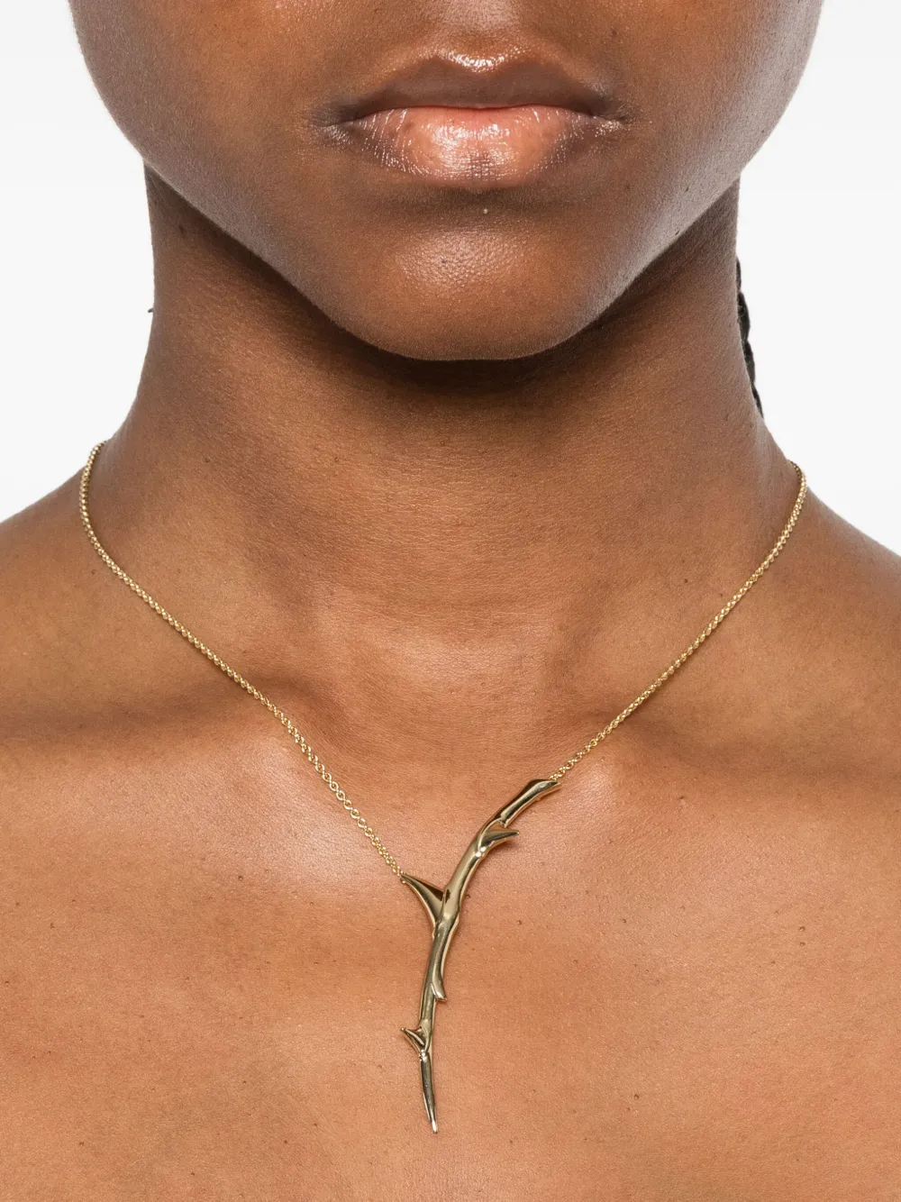 Shaun Leane Rose Thorn Single Drop necklace - ゴールドトーン Shaun Leane Rose Thorn Single Drop necklace - ゴールドトーン