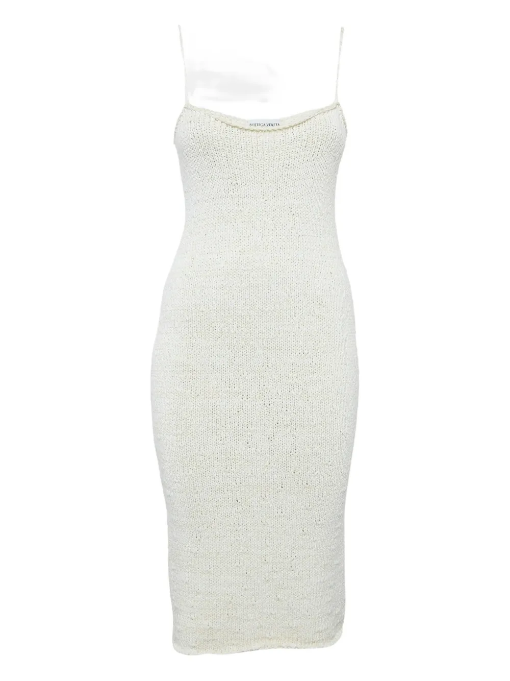 Bottega Veneta Pre-Owned knitted midi dress - White