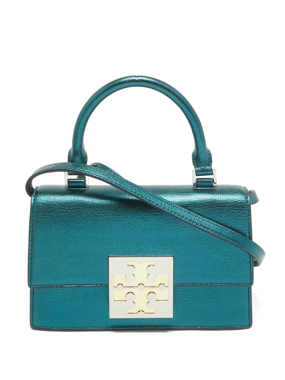 Tory Burch メタリックレザーバッグ - グリーン Tory Burch メタリックレザーバッグ - グリーン