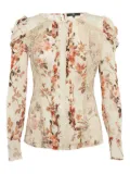 Elisabetta Franchi 2024 floral lace-embellished blouse - White
