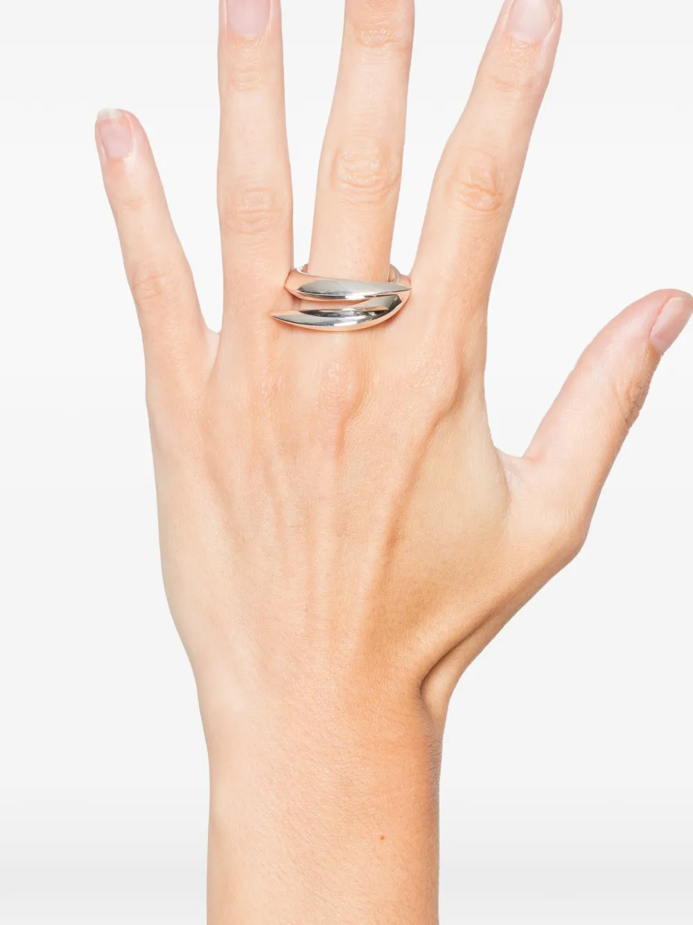 Shaun Leane Deco Crossover Ring In Silver