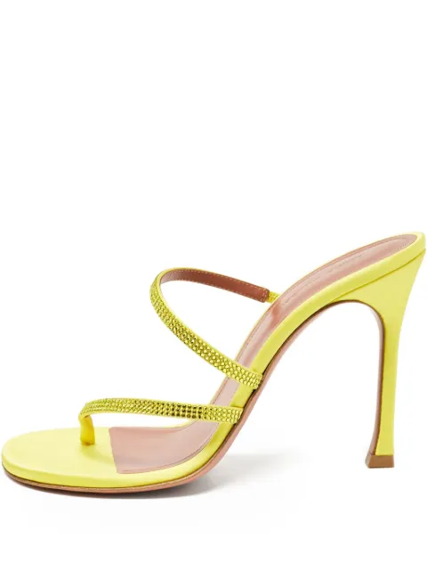 Amina Muaddi Pre-Owned 110mm crystal-embellished heeled sandals