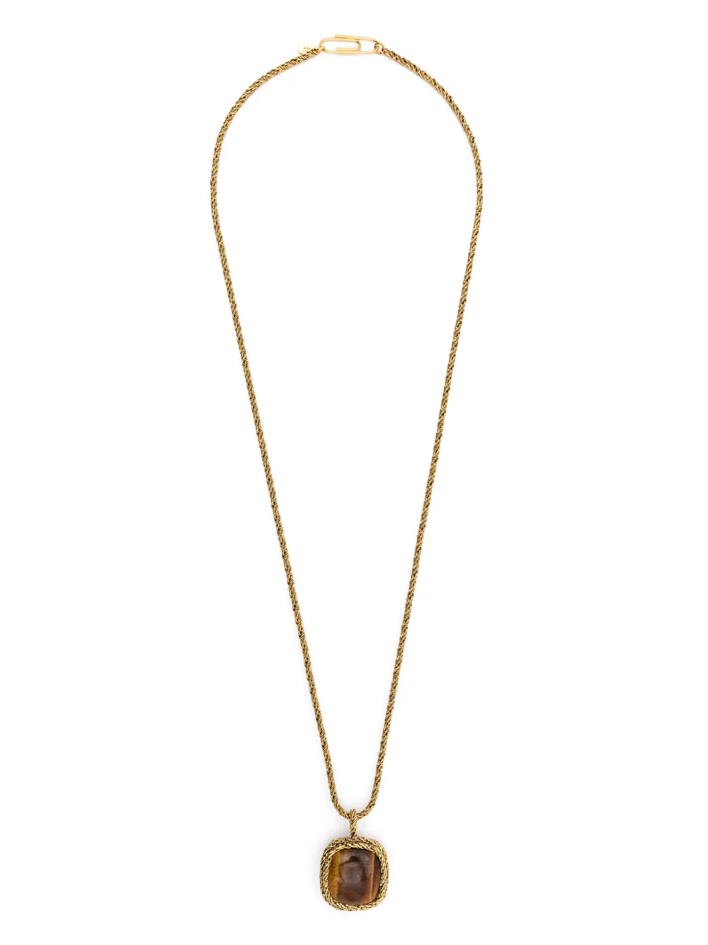 Aurelie Bidermann MIKI NECKLACE TIGER EYE - ゴールドトーン Aurelie Bidermann MIKI NECKLACE TIGER EYE - ゴールドトーン