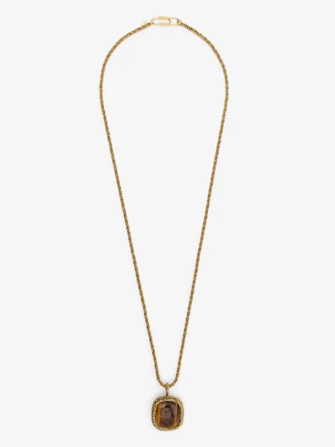 Aurelie Bidermann Miki tiger eye necklace